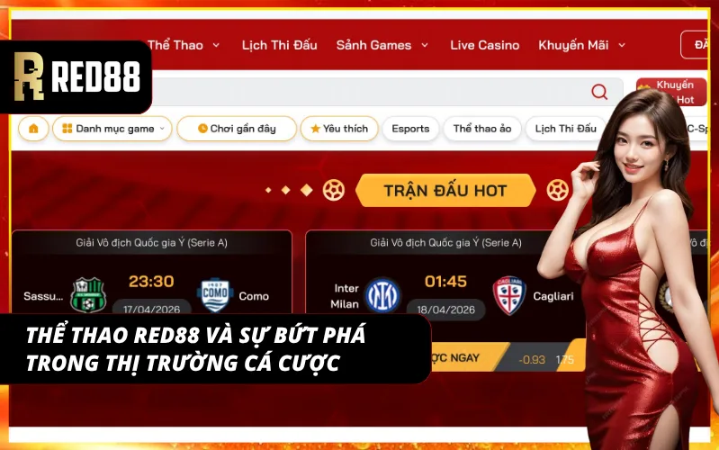 Giới thiệu tổng quan sảnh thể thao tại Red88 và sự bứt phá của sảnh chơi